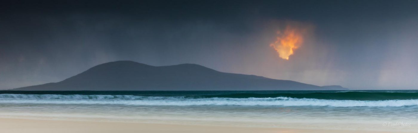 Harris island, view from Nisabost beach