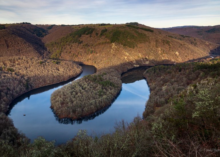 Méandre de Queuille, France