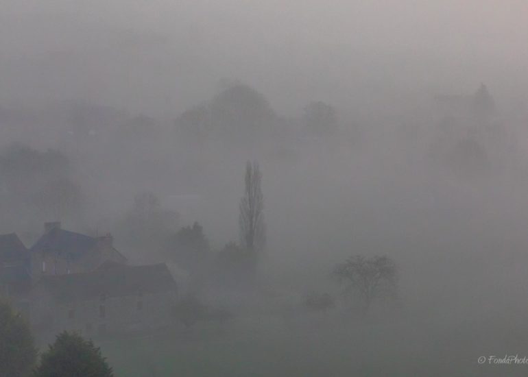Mont-Saint-Michel in the mist