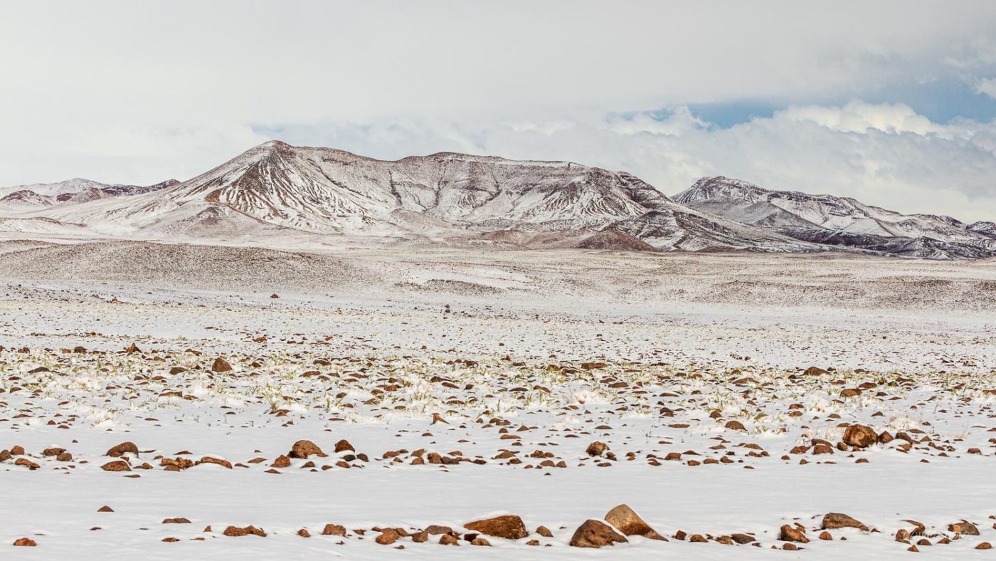 Désert d’Atacama sous la neige