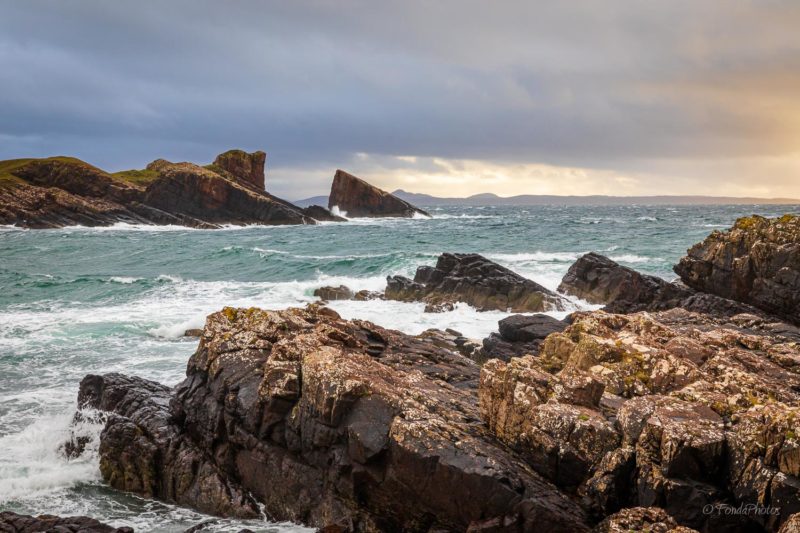 Old road bridge over Unapool Burn