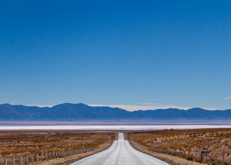 Route 52 vers les Salinas Grandes, NOA, Argentine