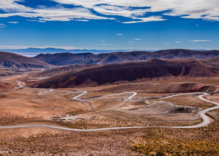 Route 52 towards Salinas Grandes, NOA, Argentina