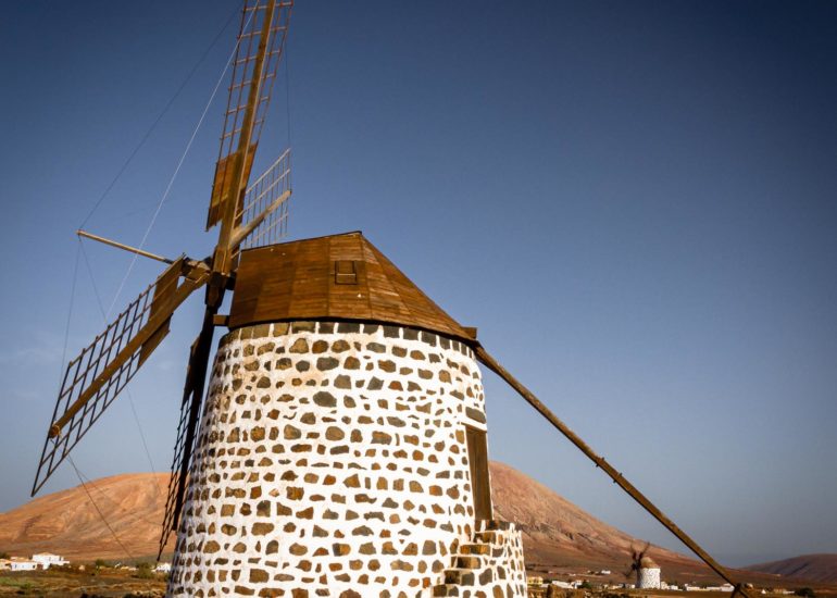 Fuerteventura, Molinos de Villaverde, Iles Canaries