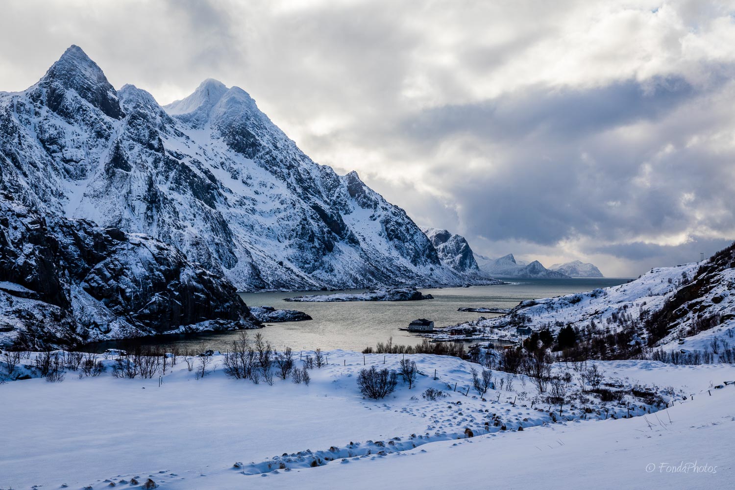 Maervollspollen fjord, Lofoten Islands