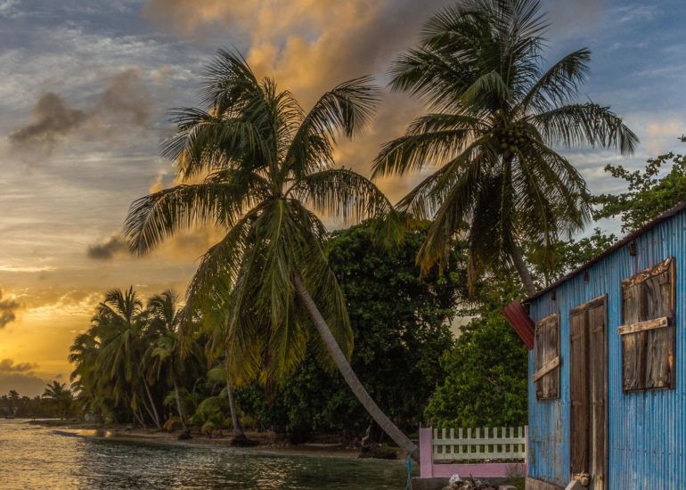 Marie-Galante, cabane bleue