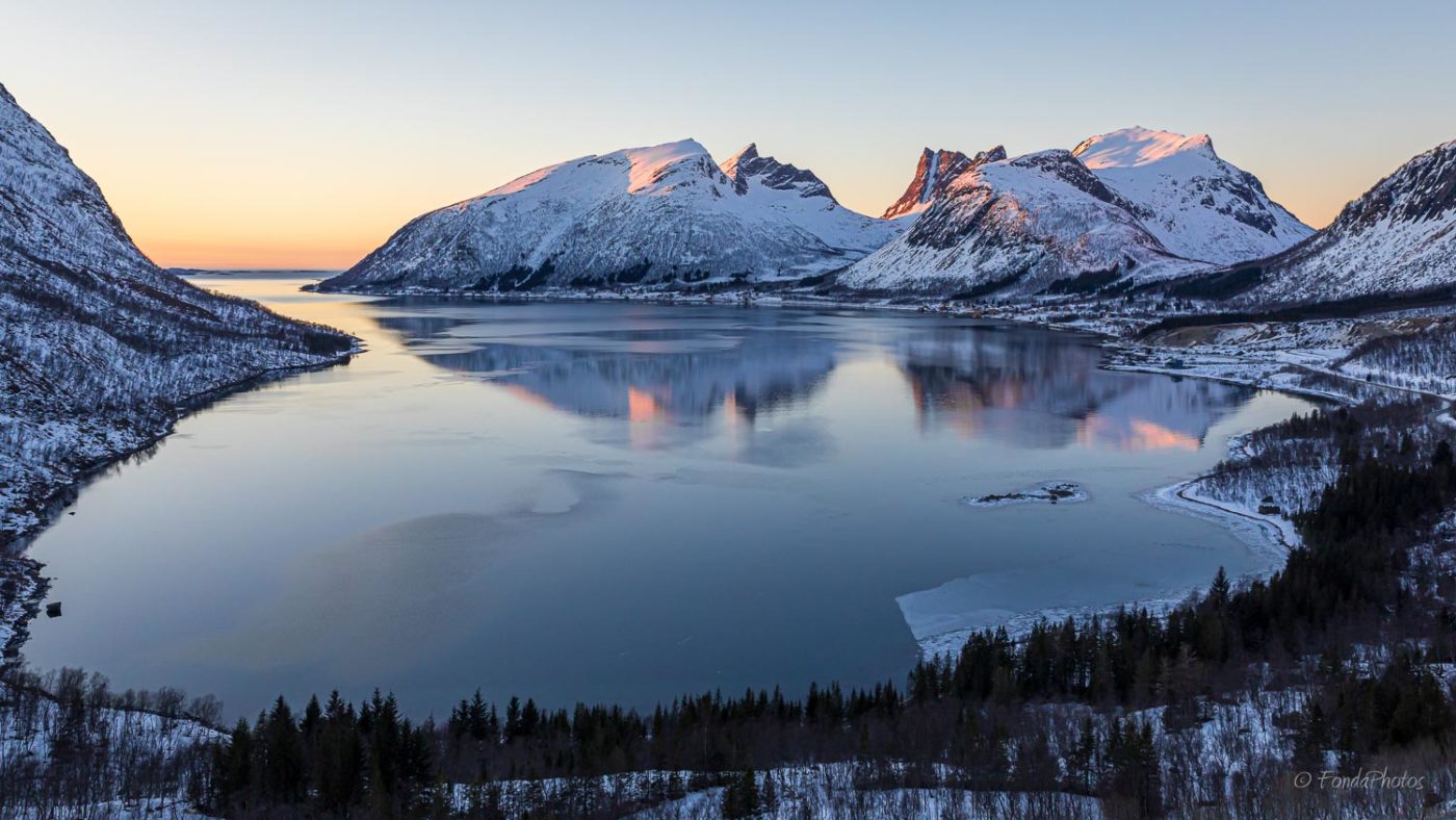 Bergbotn fjord, viewpoint, Senja