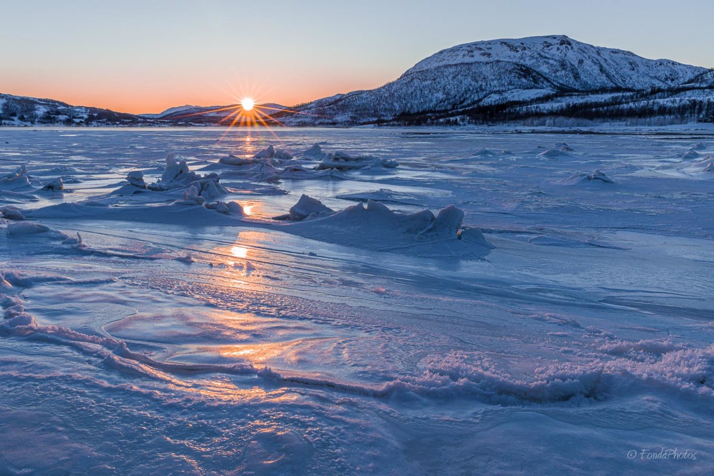 Sunrise on Fjordbotn, Senja