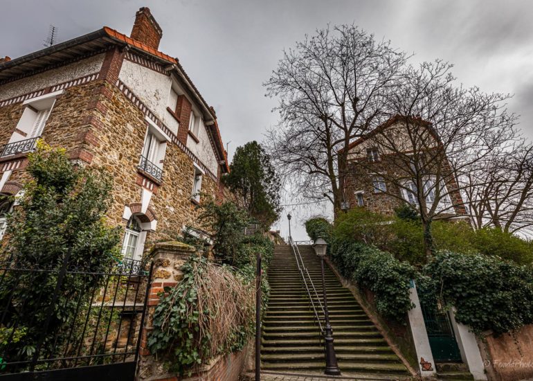 Montmartre, rue Poulbot, Paris