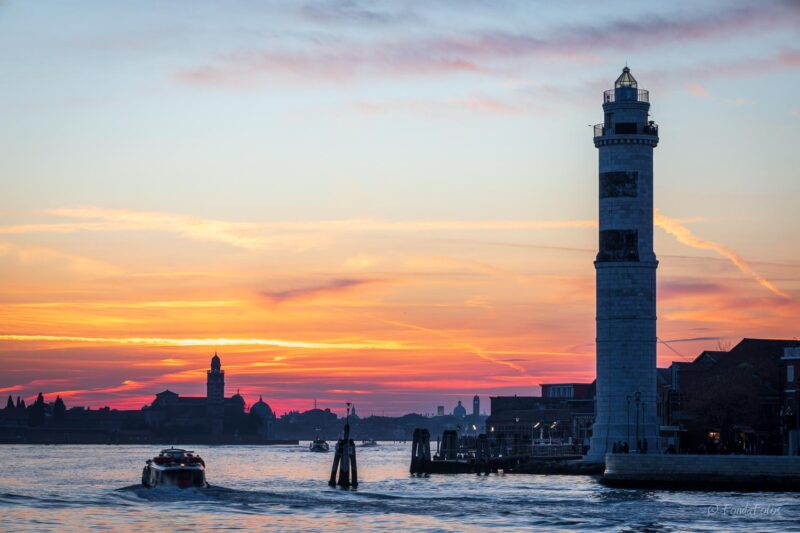 Gondolas in the Giudecca Canal, Venice