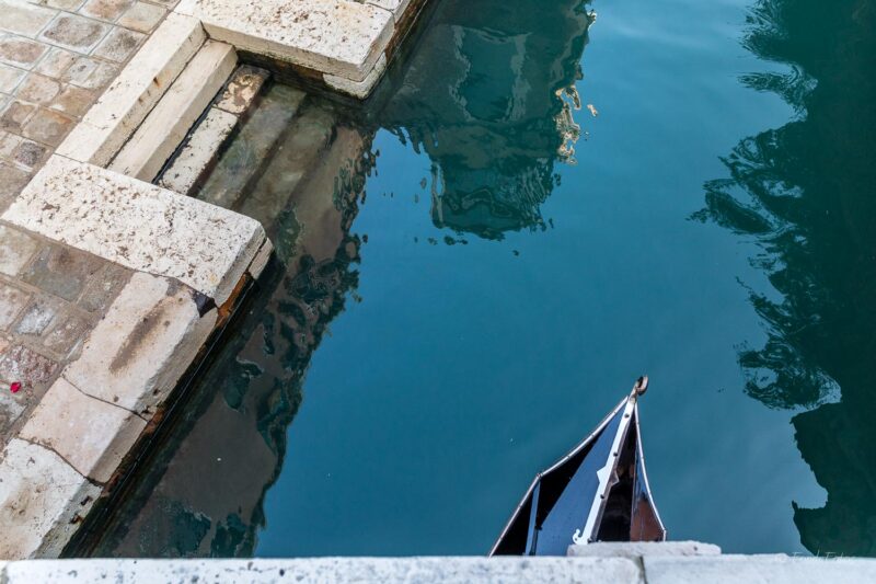Gondolas in the Giudecca Canal, Venice