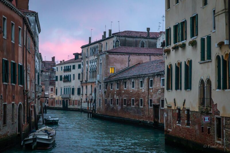Gondolas in the Giudecca Canal, Venice